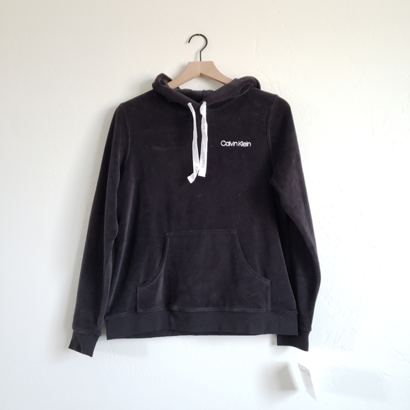 Calvin Klein Tops - NWT Calvin Klein Black Fleece Sleepwear Hoodie